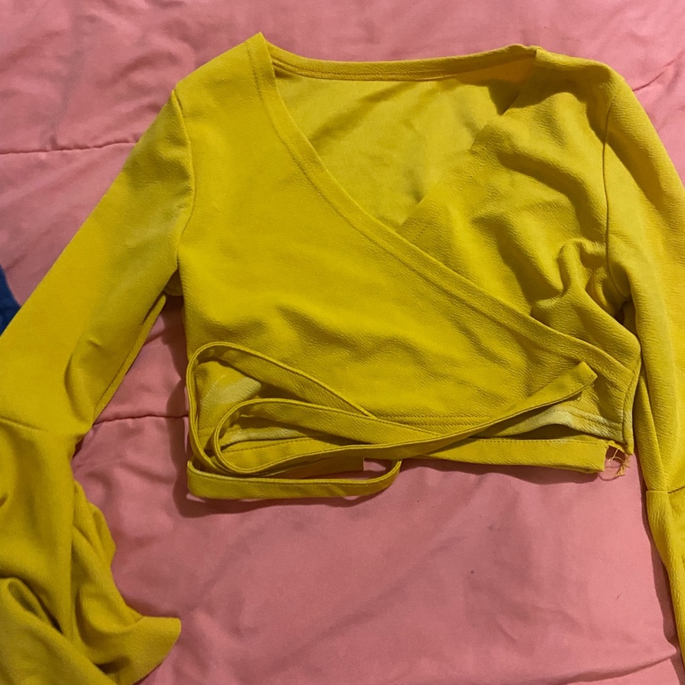 Yello Shein crop top
